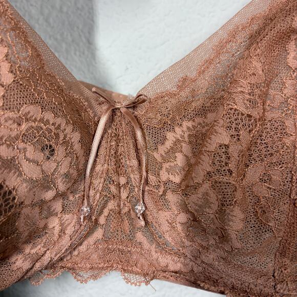 Skarlett Blue Womens 38DDD Minx Balconette Bra Underwire Brown Camel 1733100 - Picture 4 of 11